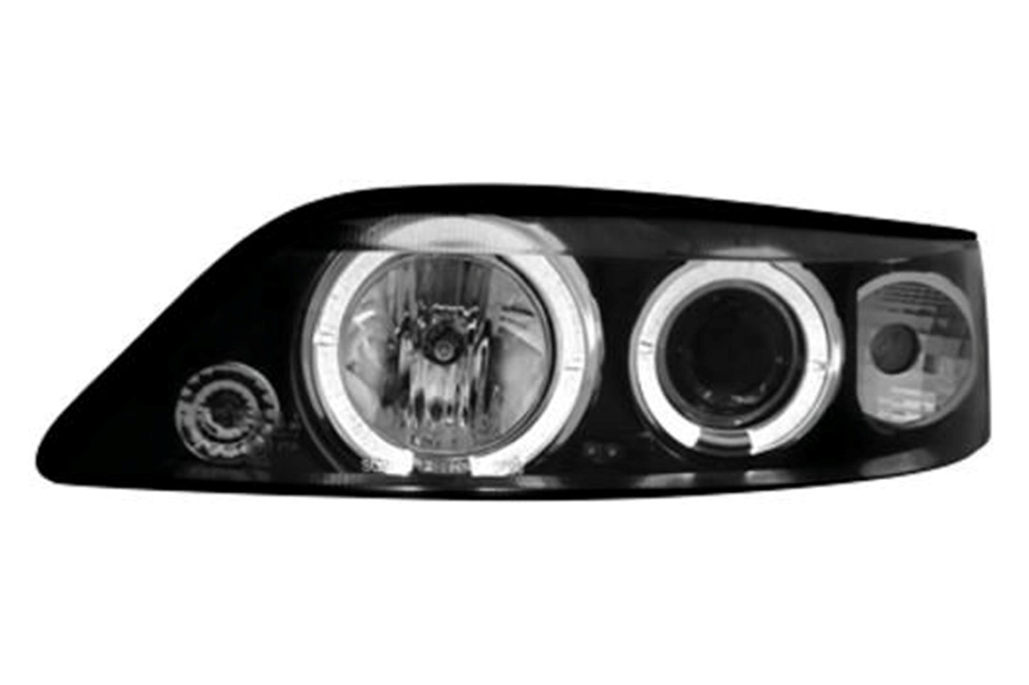 Angel Eyes Scheinwerfer für Opel Vectra B 1999-2002 Schwarz Headlights Carpartstuning Austria