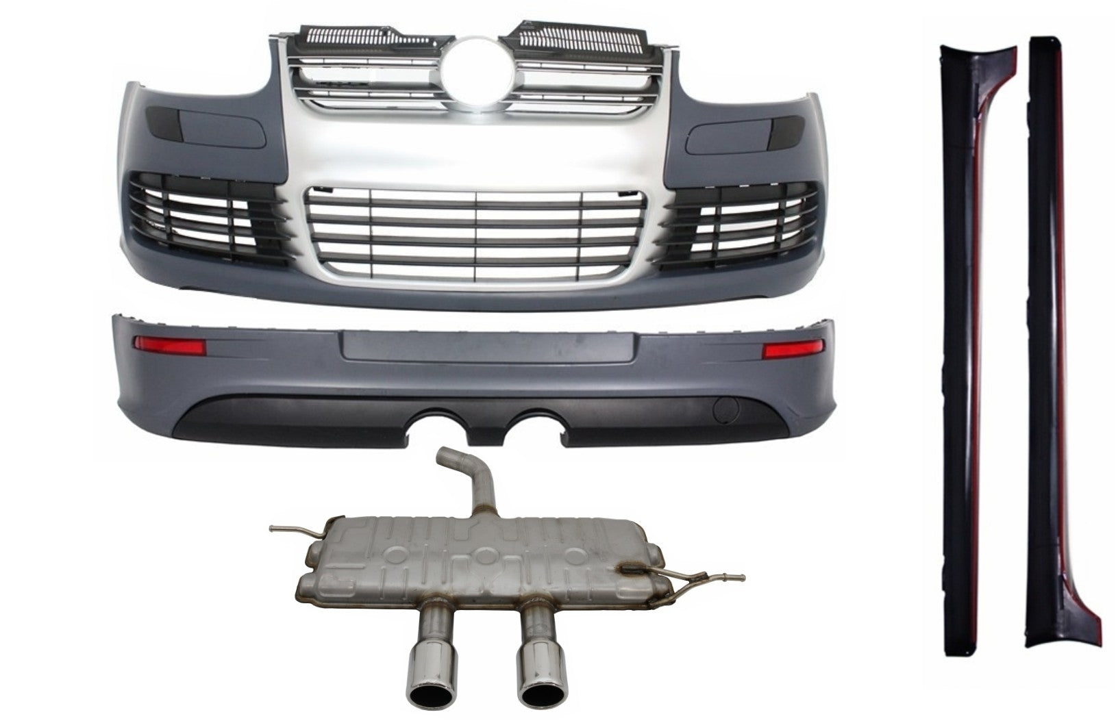 Umbau Bodykit für VW Golf 5 V 2003-2007 Stoßfänger Seitenschweller R32 Look Carpartstuning Austria