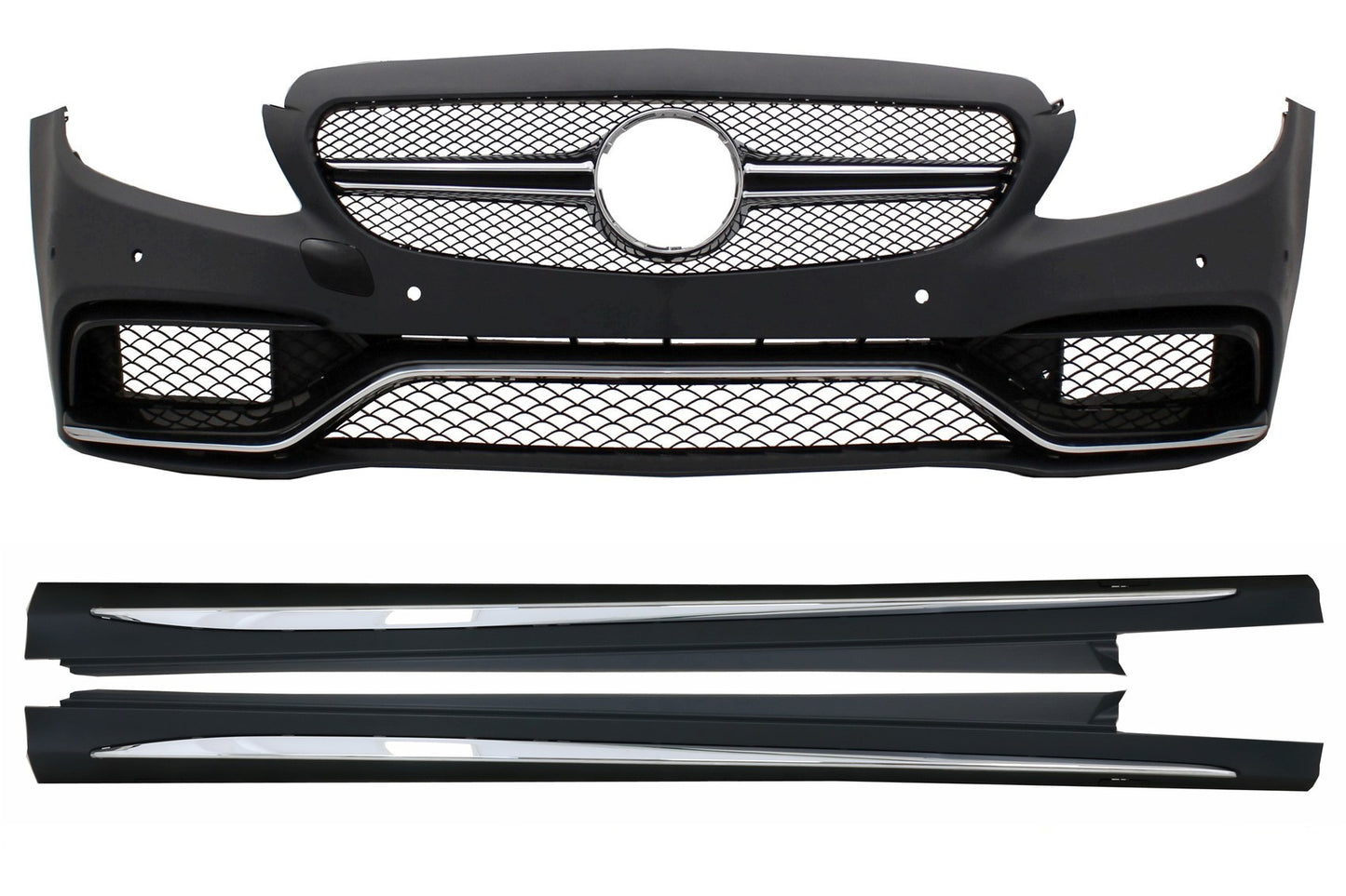 Stoßstange für Mercedes C-Klasse W205 S205 14-18 C63 Design Seitenschweller Sport