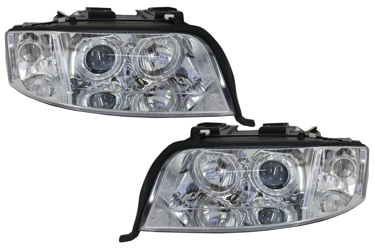 Scheinwerfer Angel Eyes Xenon für Audi A6 4B C5 01-04 Limo Avant Chrom Carpartstuning Austria