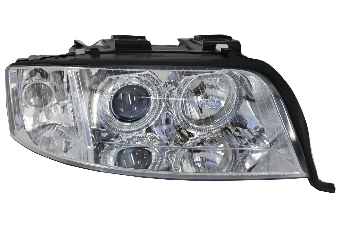 Scheinwerfer Angel Eyes Xenon für Audi A6 4B C5 01-04 Limo Avant Chrom Carpartstuning Austria