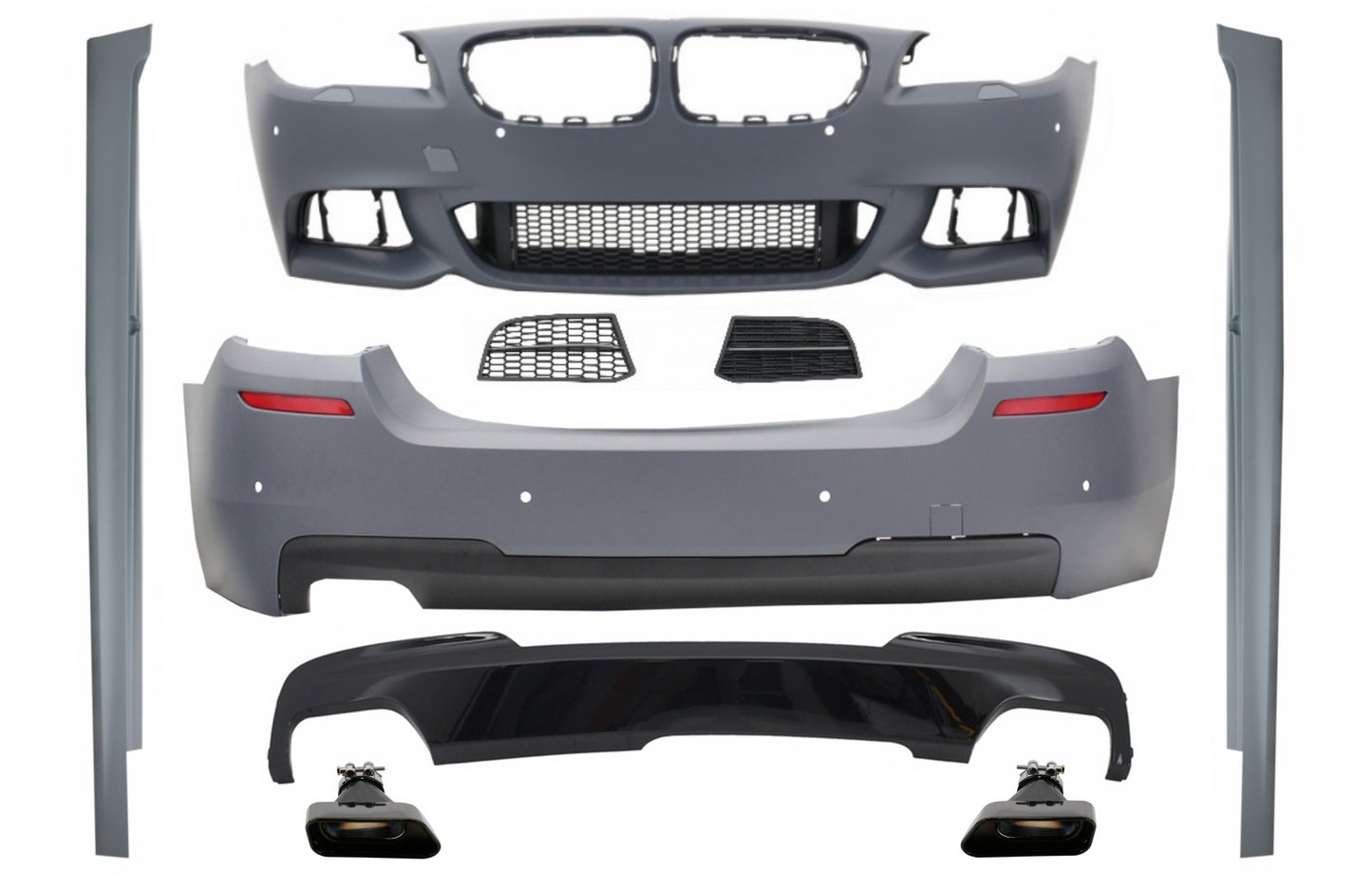 Bodykit für BMW 5er F10 10-17 Stoßstangendiffusor M-Technik 550i Design Carpartstuning Austria