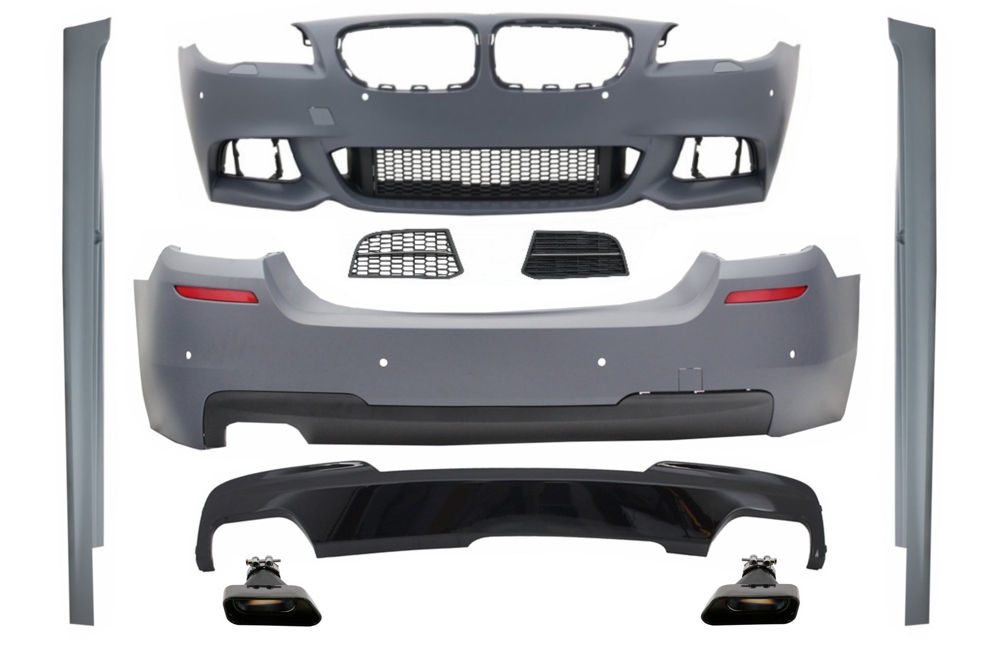 Bodykit für BMW 5er F10 10-17 Stoßstangendiffusor M-Technik 550i Design Carpartstuning Austria