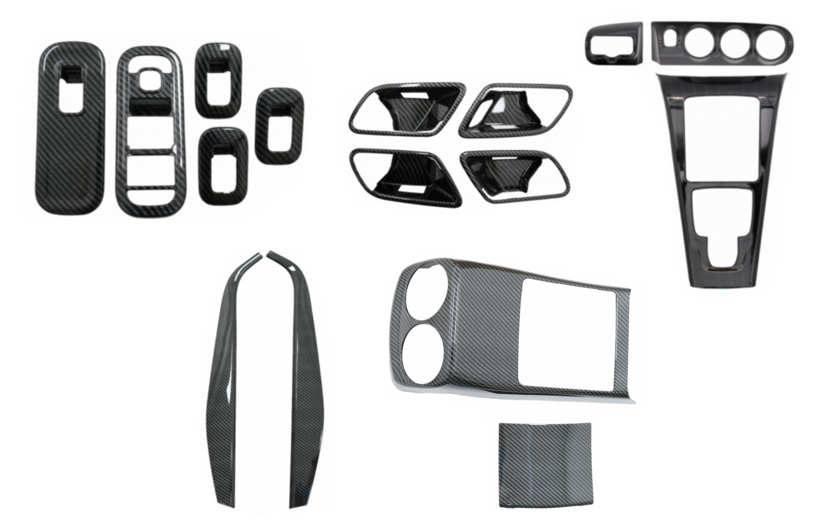 Kit Innere Tastenabdeckung für Mercedes A W177 V177 18+ Armlehnenbox Carbon Carpartstuning Austria