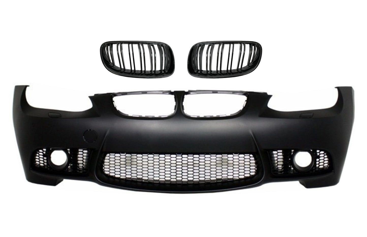 Frontstoßstange Gitter Doppelstreifen für BMW 3 E92 E93 06-09 Ohne PDC Projektoren Carpartstuning Austria