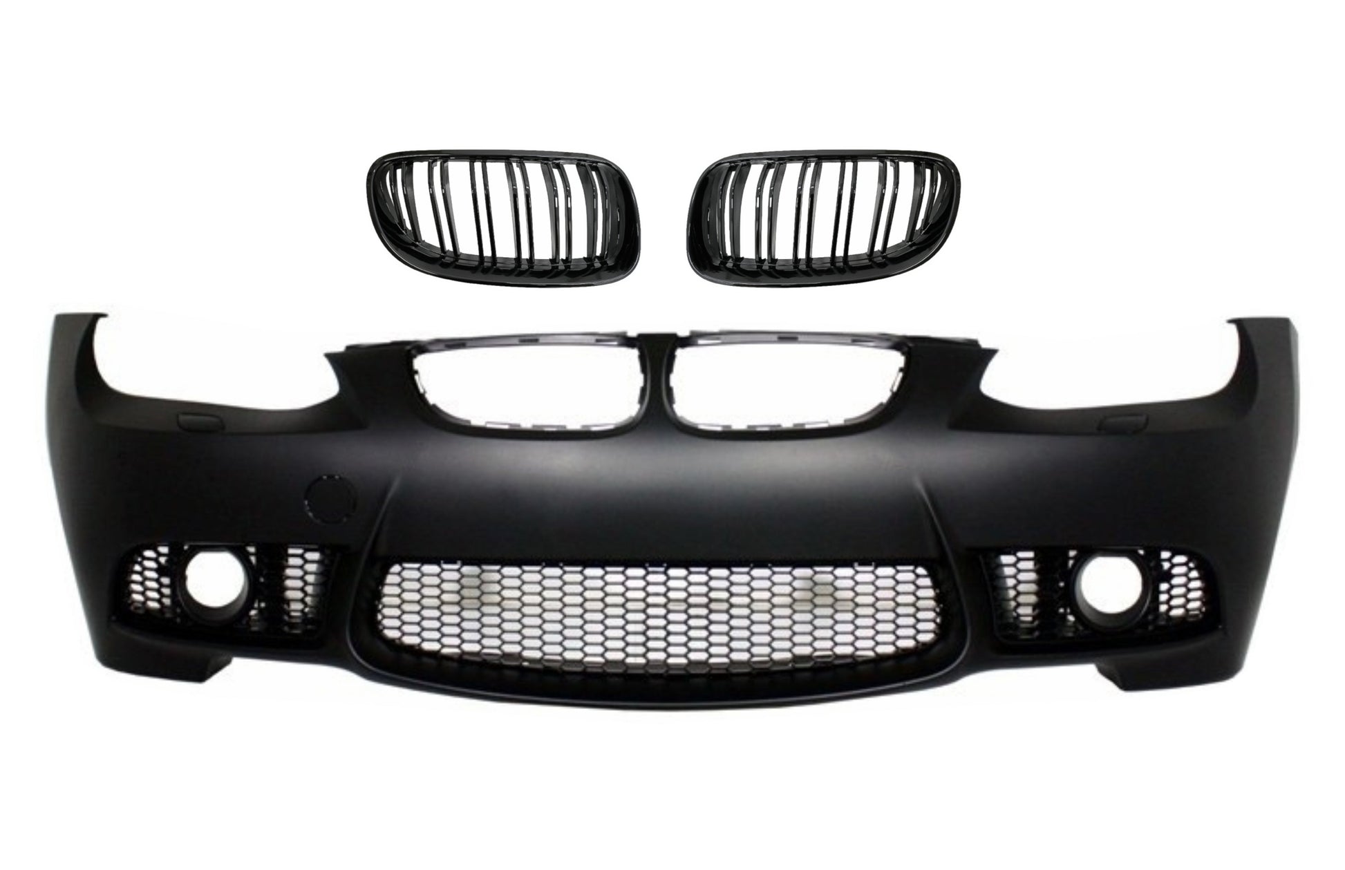 Frontstoßstange Gitter Doppelstreifen für BMW 3 E92 E93 06-09 Ohne PDC Projektoren Carpartstuning Austria