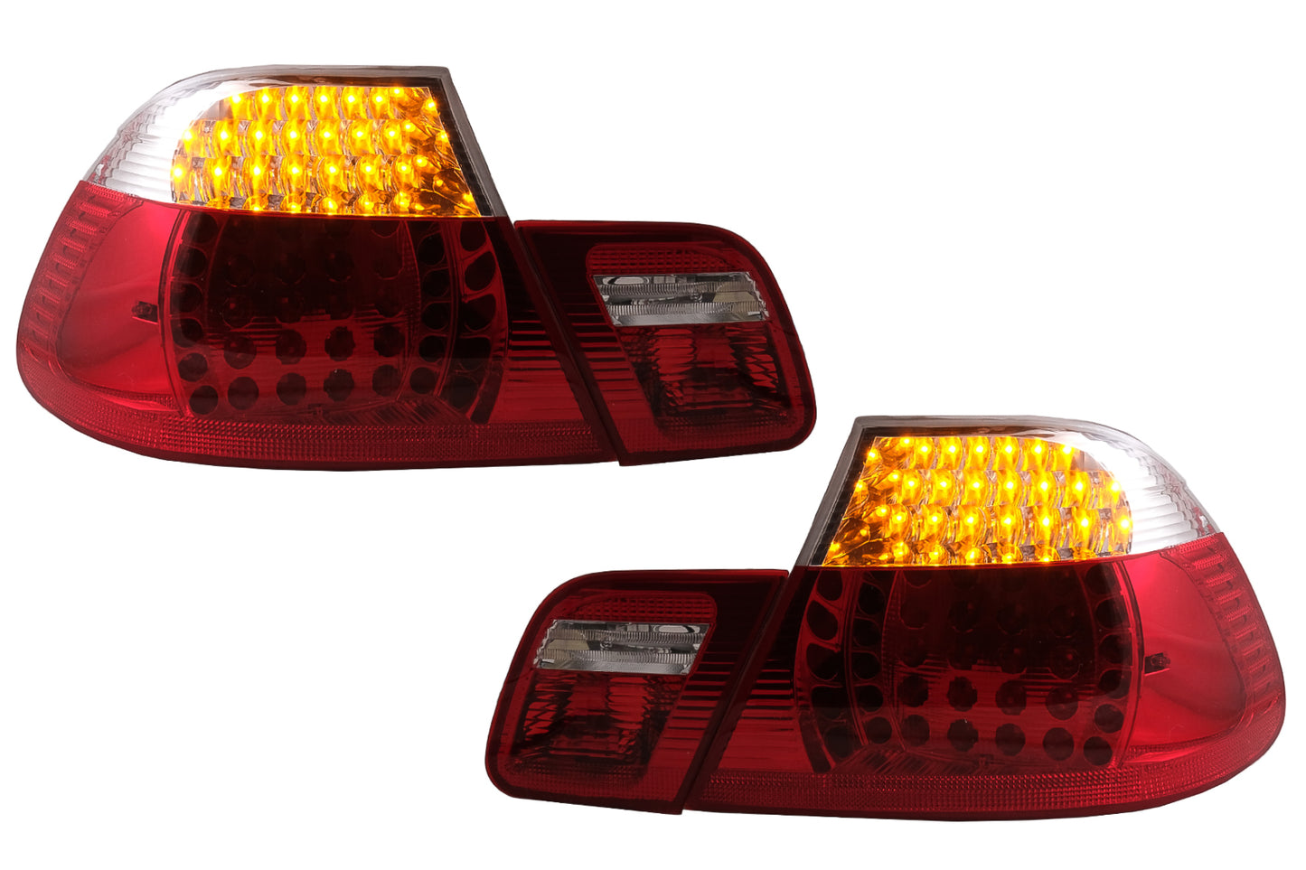 LED-Rücklichter für BMW 3er E46 Coupé ohne Facelift 1999-2003 Rot Klar Carpartstuning Austria