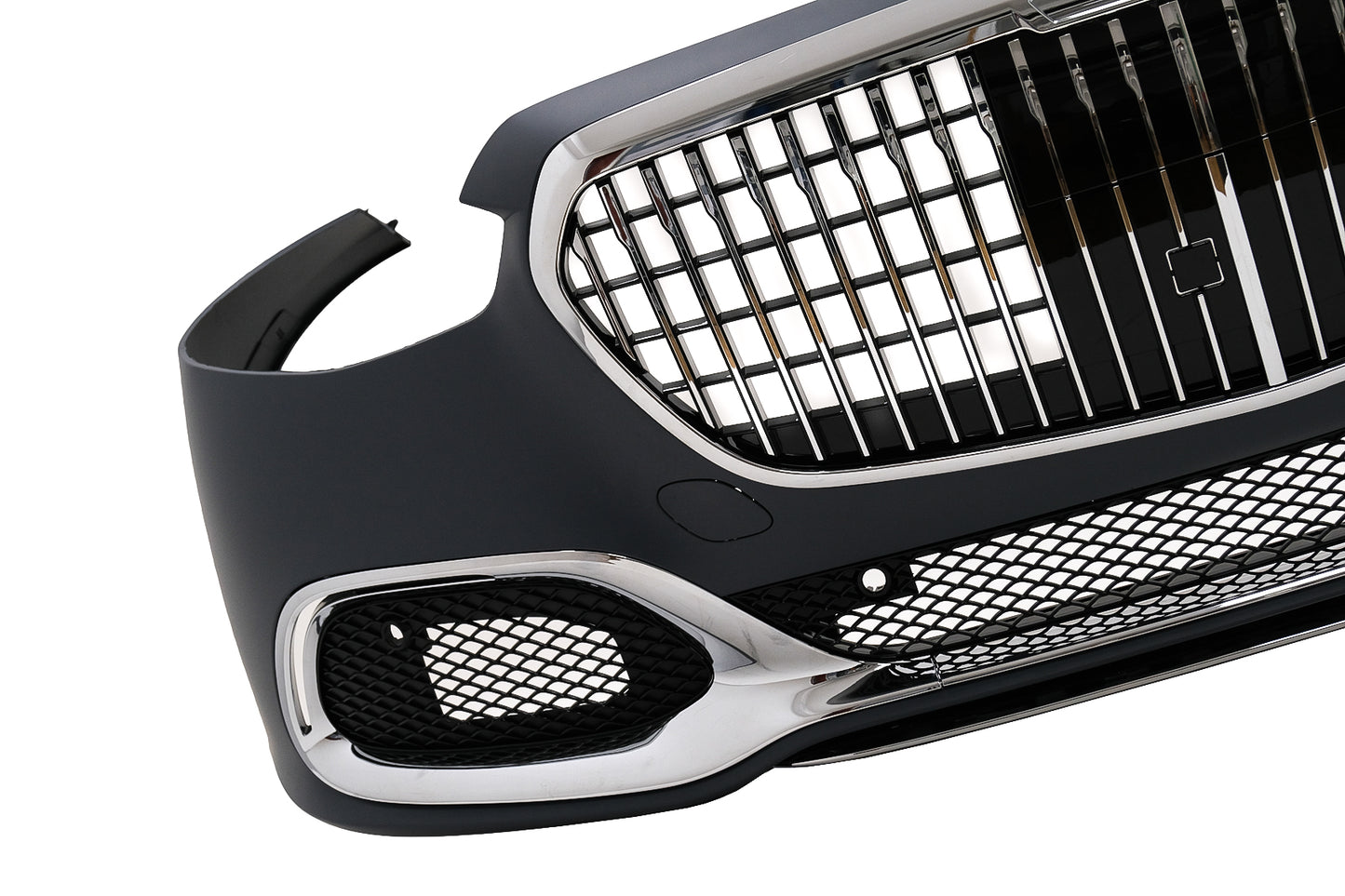 Umbau Bodykit für Mercedes S W223 Limousine 20+ Stoßstange M-Design Schwarz Carpartstuning Austria