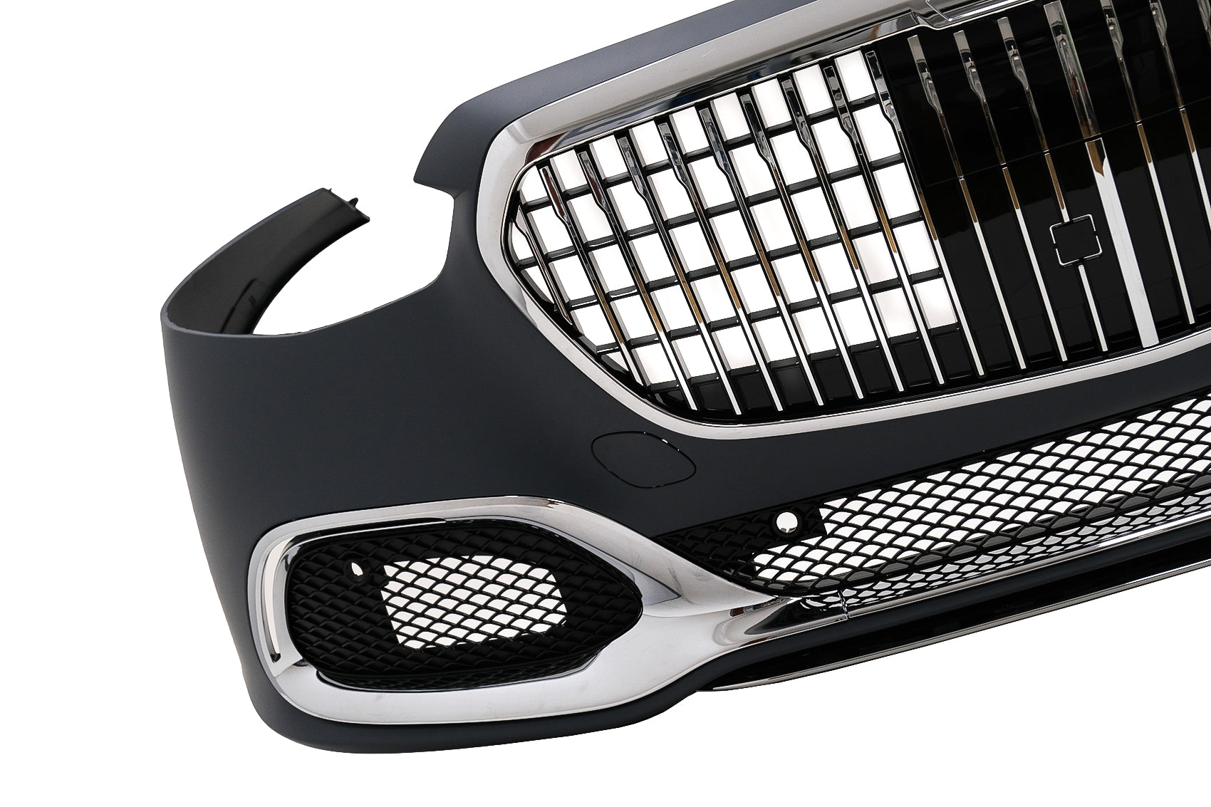 Umbau Bodykit für Mercedes S W223 Limousine 20+ Stoßstange M-Design Schwarz Carpartstuning Austria