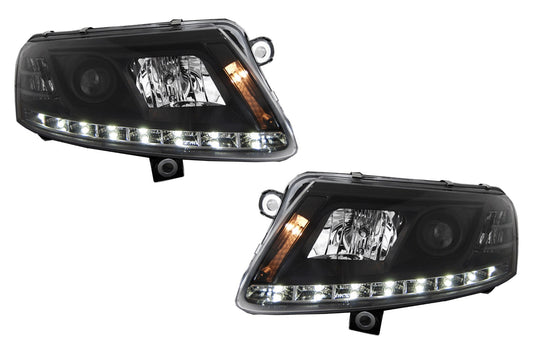 Xenon-Scheinwerfer LED TFL für Audi A6 4F C6 04.04-08 Schwarzes Tagfahrlicht Carpartstuning Austria