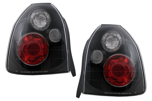 Rückleuchten Rücklichter für HONDA Civic V Hatchback 3 Türen 09.1995-02.2001 Schwarz Carpartstuning Austria