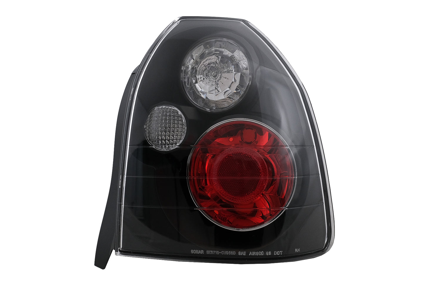 Rückleuchten Rücklichter für HONDA Civic V Hatchback 3 Türen 09.1995-02.2001 Schwarz Carpartstuning Austria