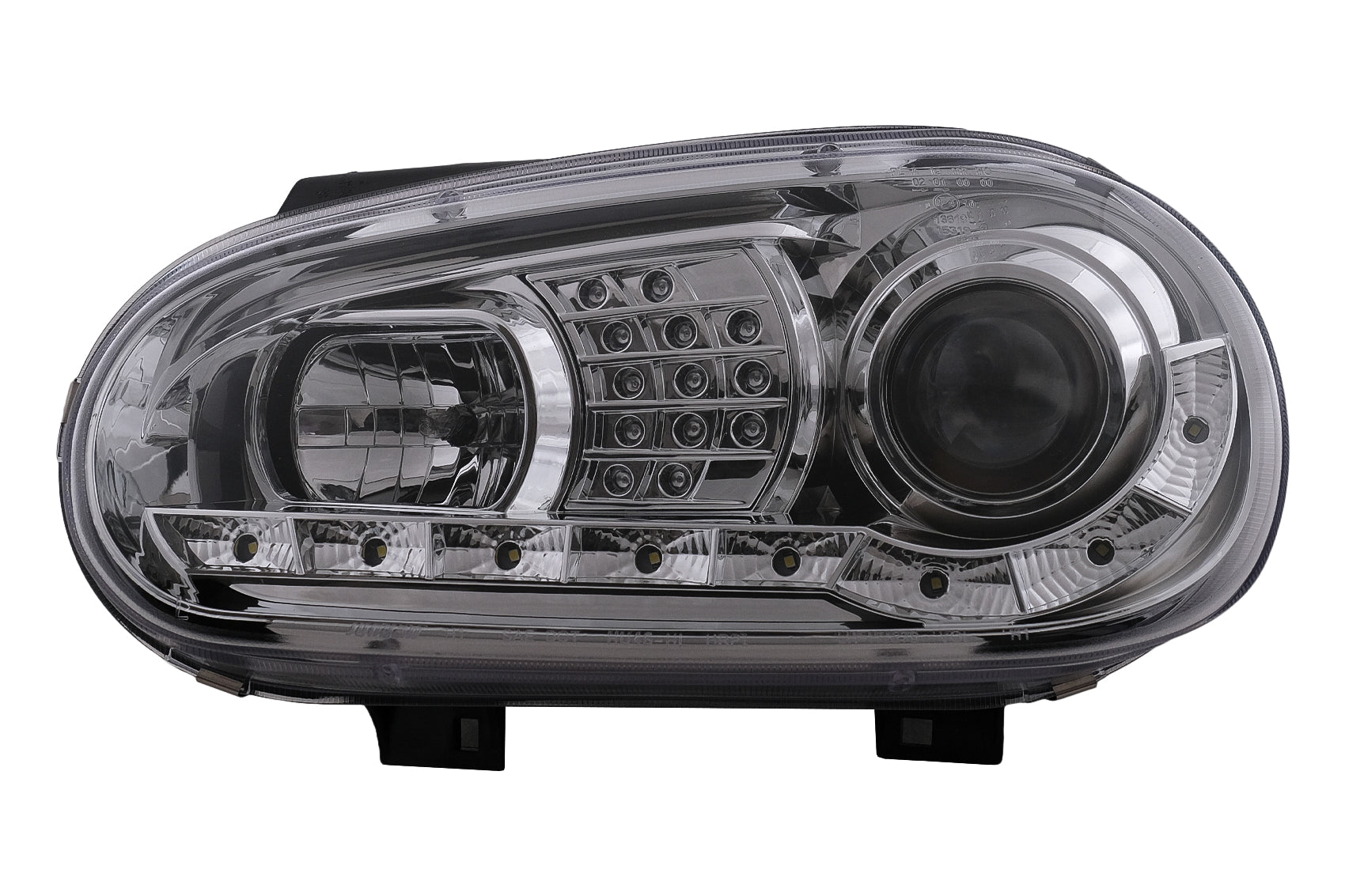 LED TFL Scheinwerfer für VW Golf 4 09.1997–09.2003 Chrom Tagfahrlicht Headlights Carpartstuning Austria