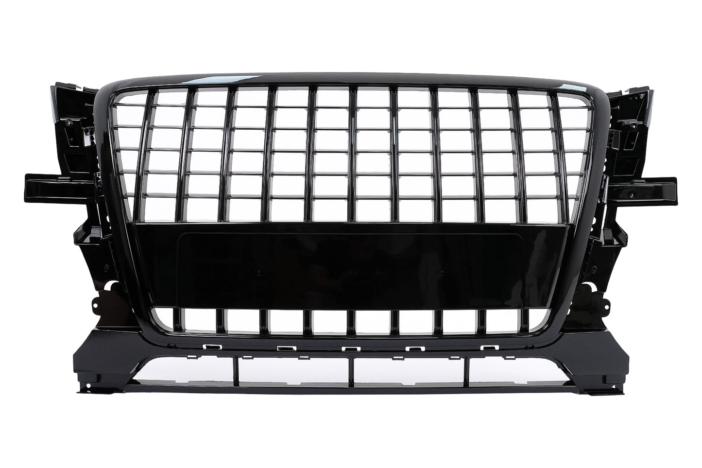 Kühlergrill Ohne Emblem Gitter für Audi Q5 8R 2008-2011 Glänzend-Schwarz Carpartstuning Austria
