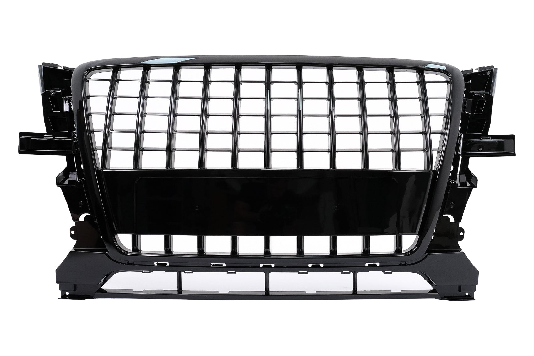 Kühlergrill Ohne Emblem Gitter für Audi Q5 8R 2008-2011 Glänzend-Schwarz Carpartstuning Austria