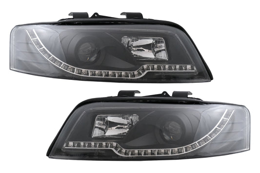 Scheinwerfer für Audi A4 B6 2000-2004 Blinker RHD / LHD Schwarz Carpartstuning Austria