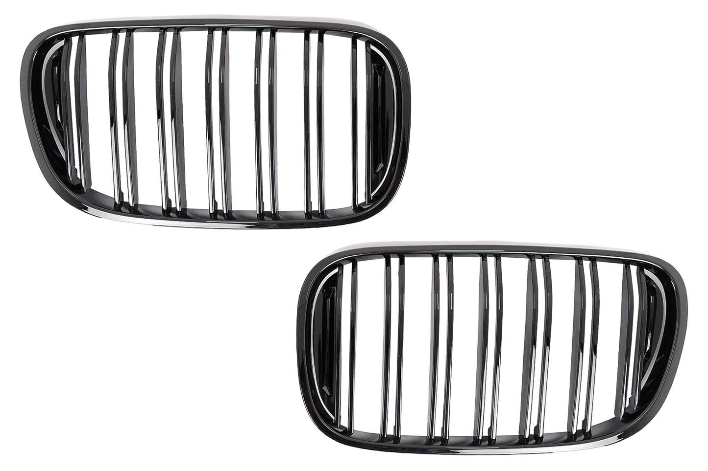 Gitter Nieren Nierengitter für BMW 7er G11 G12 15–19 Doppelstreifen M-Design Schwarz Carpartstuning Austria