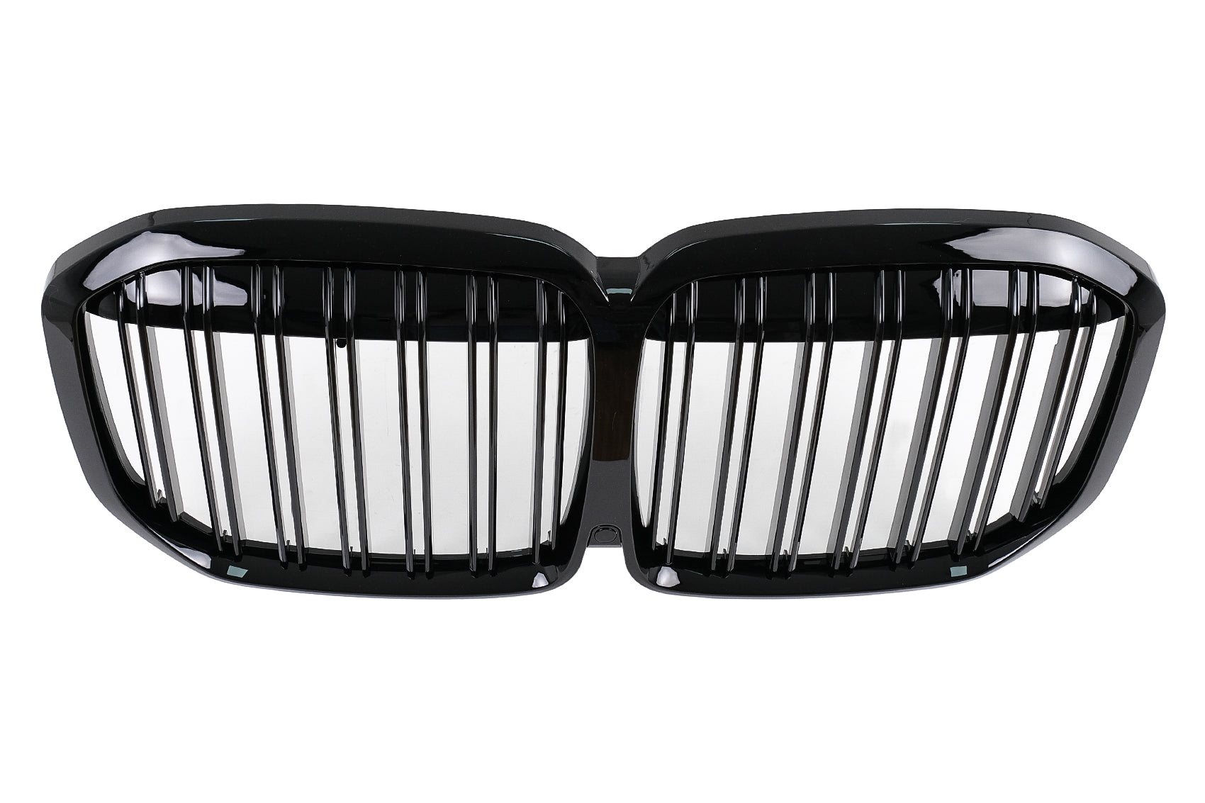 Gitter Nieren Nierengitter für BMW X7 G07 2018–2022 Doppelstreifen M-Design Schwarz Carpartstuning Austria