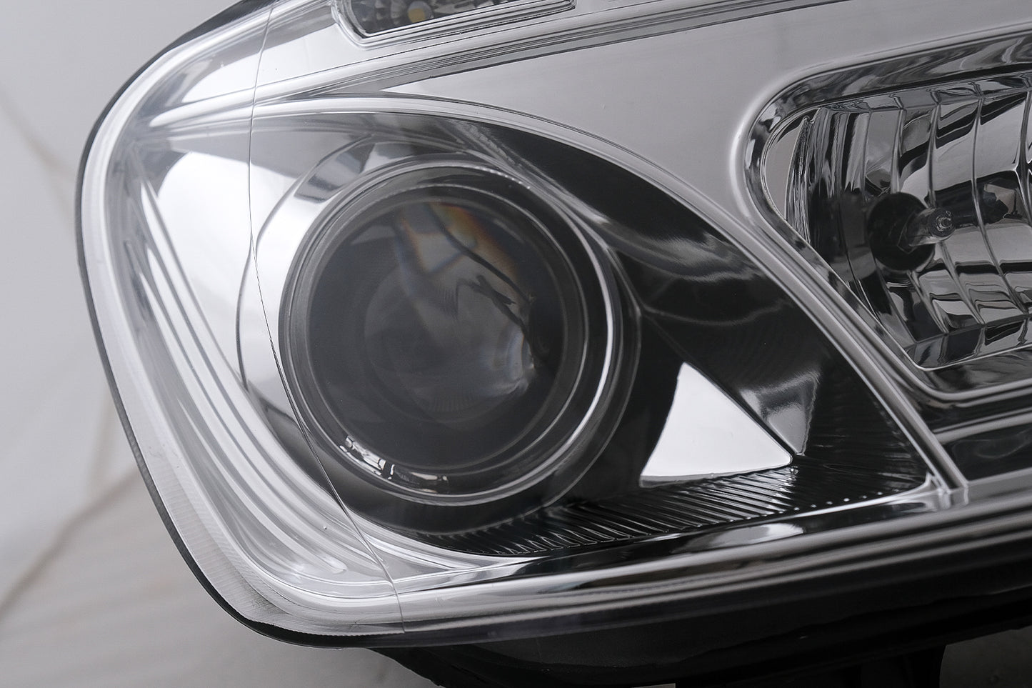 LED DRL Scheinwerfer für VW Touran 1T Caddy 03–06 Chrom Tagfahrlicht Carpartstuning Austria