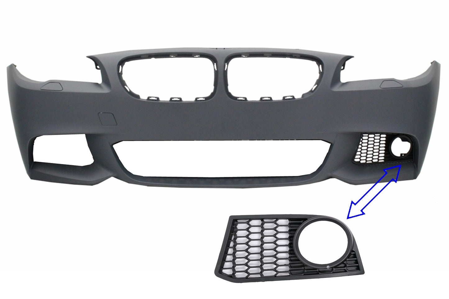 Nebelscheinwerferabdeckung RECHTE SEITE für BMW 5 F10 F11 NON-LCI LCI 10-17 nur für M-Tech Carpartstuning Austria