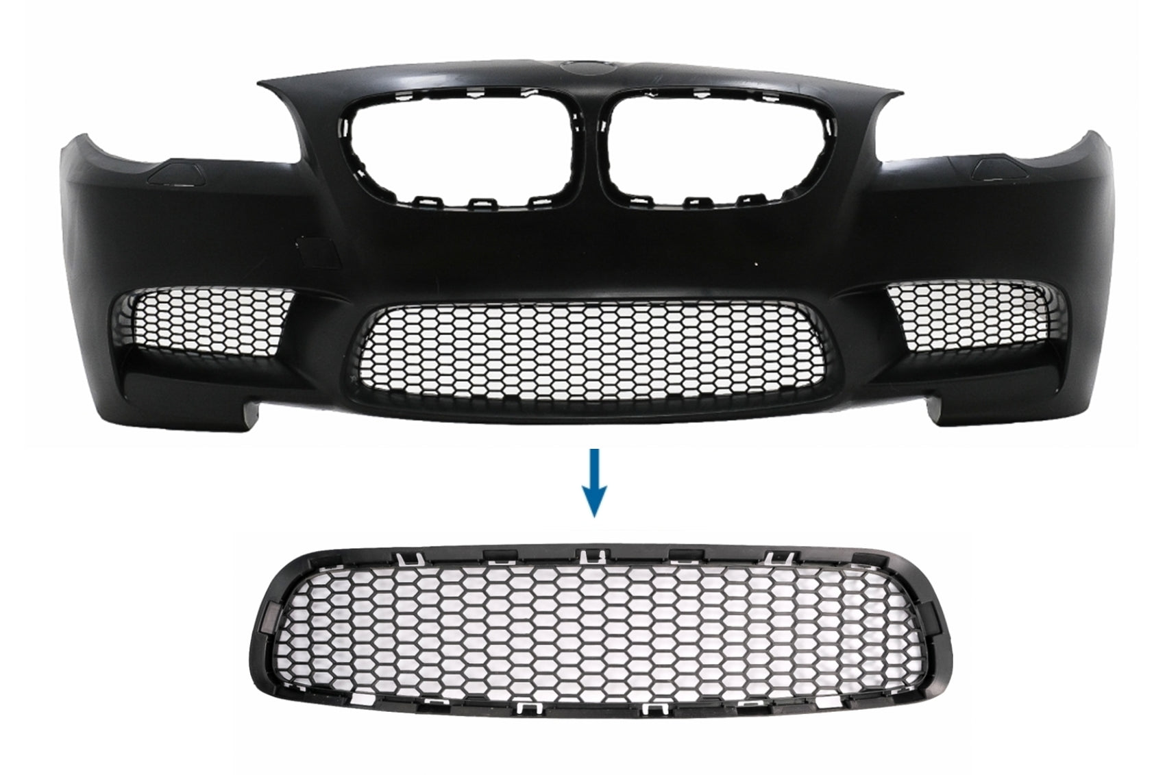 Stoßstange Zentraler Unterteil Gitter für BMW 5er F10 F11 M5 2009-2017 Carpartstuning Austria