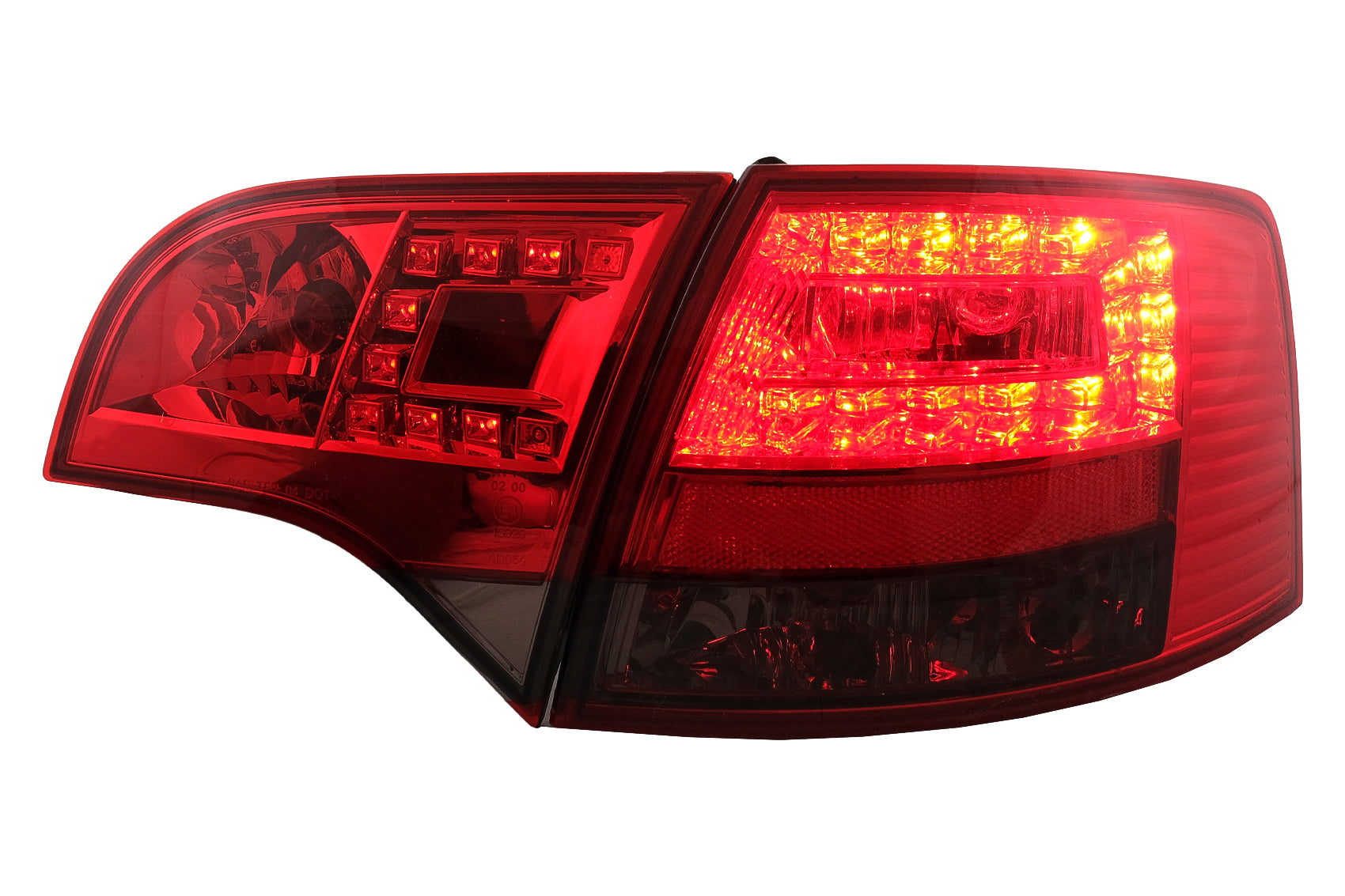 LED Rückleuchten für Audi A4 B7 Avant 8ED 11.2004-2007 Roter Rauch Carpartstuning Austria
