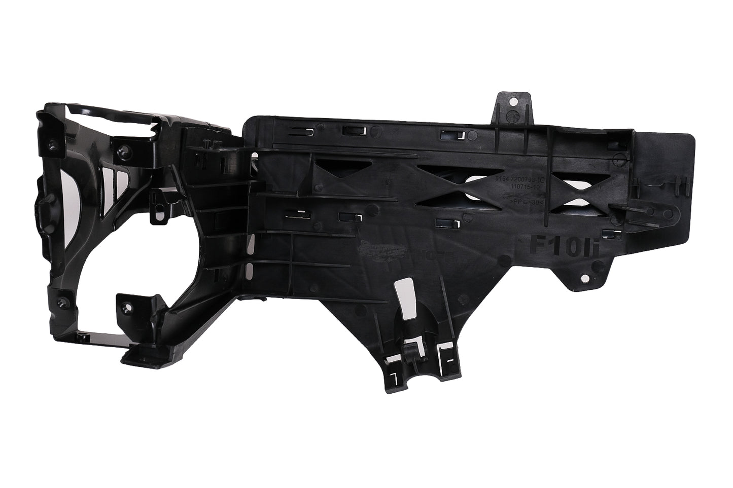 Scheinwerferrahmen Halterungsplatte LINKE Seite für BMW 5er F10 F11 09-2017 Carpartstuning Austria