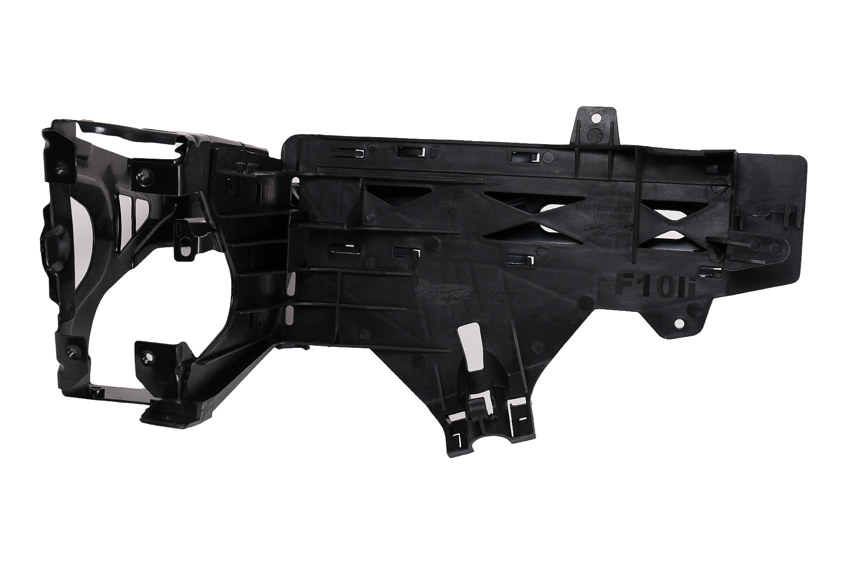 Scheinwerferrahmen Halterungsplatte LINKE Seite für BMW 5er F10 F11 09-2017 Carpartstuning Austria