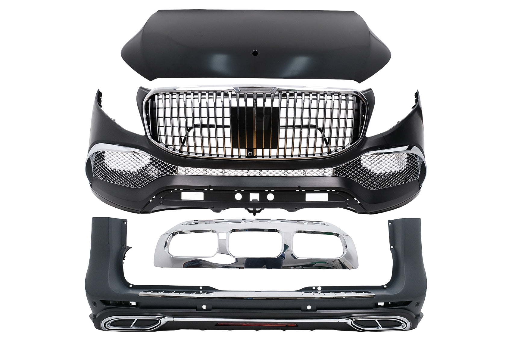 Bodykit für Mercedes V-Klasse W447 2014–2019 Stoßstange Kühlergrill Haube Carpartstuning Austria