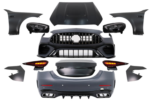 Bodykit für Mercedes C-Klasse W205 Limousine 14–18 Stoßstangen Seitenschweller Endrohre Carpartstuning Austria