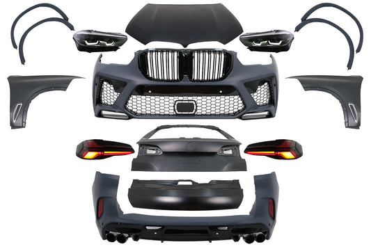 Upgrade-Bodykit für BMW X5 E70 2007-2013 Umrüstung auf Stoßstange im X5M 2024-Design Carpartstuning Austria