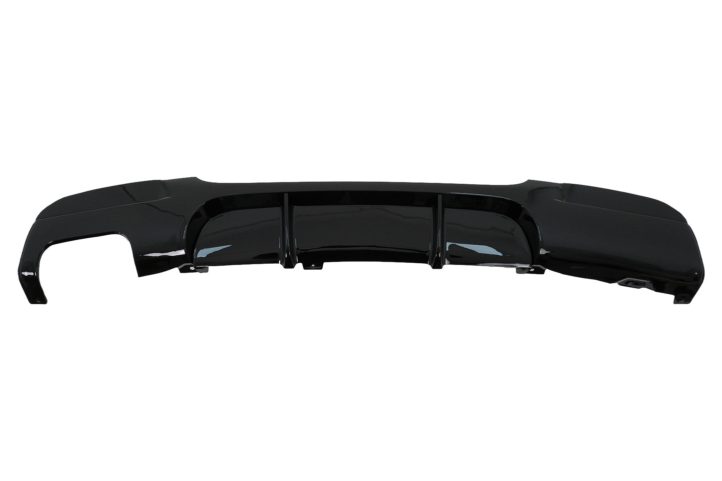 Stoßstange Diffusor Linker Doppelauslass für BMW 3er E90 E91 M Design Schwarz Glänzend Carpartstuning Austria