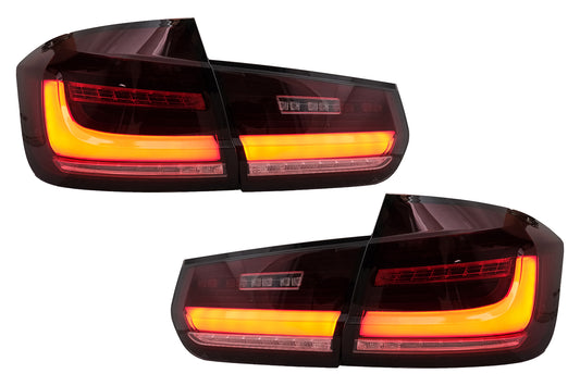LED BAR Rückleuchten für BMW 3 F30 Pre LCI & LCI 11-19 Schwarz Rauch Dynamisch Licht Carpartstuning Austria