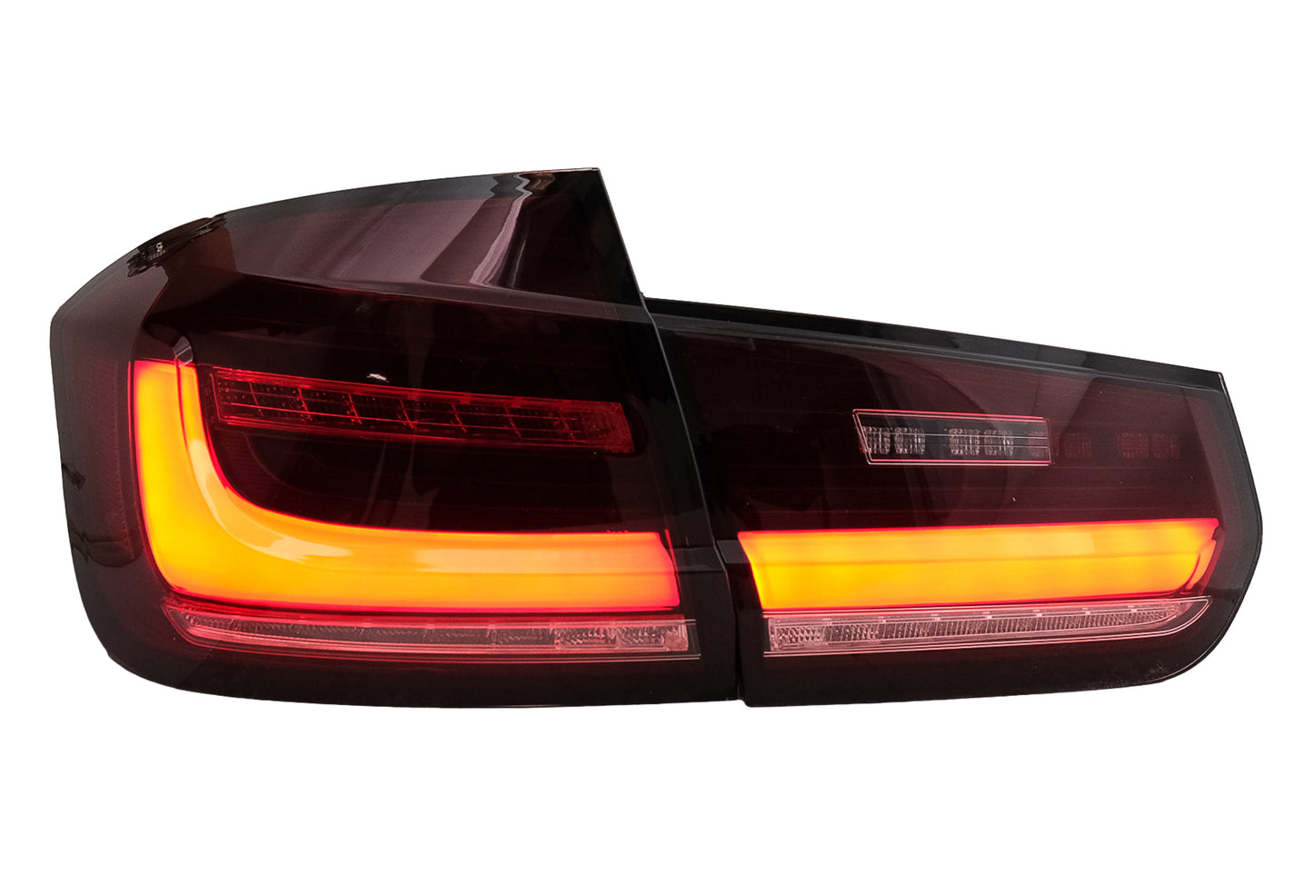 LED BAR Rückleuchten für BMW 3 F30 Pre LCI & LCI 11-19 Schwarz Rauch Dynamisch Licht Carpartstuning Austria