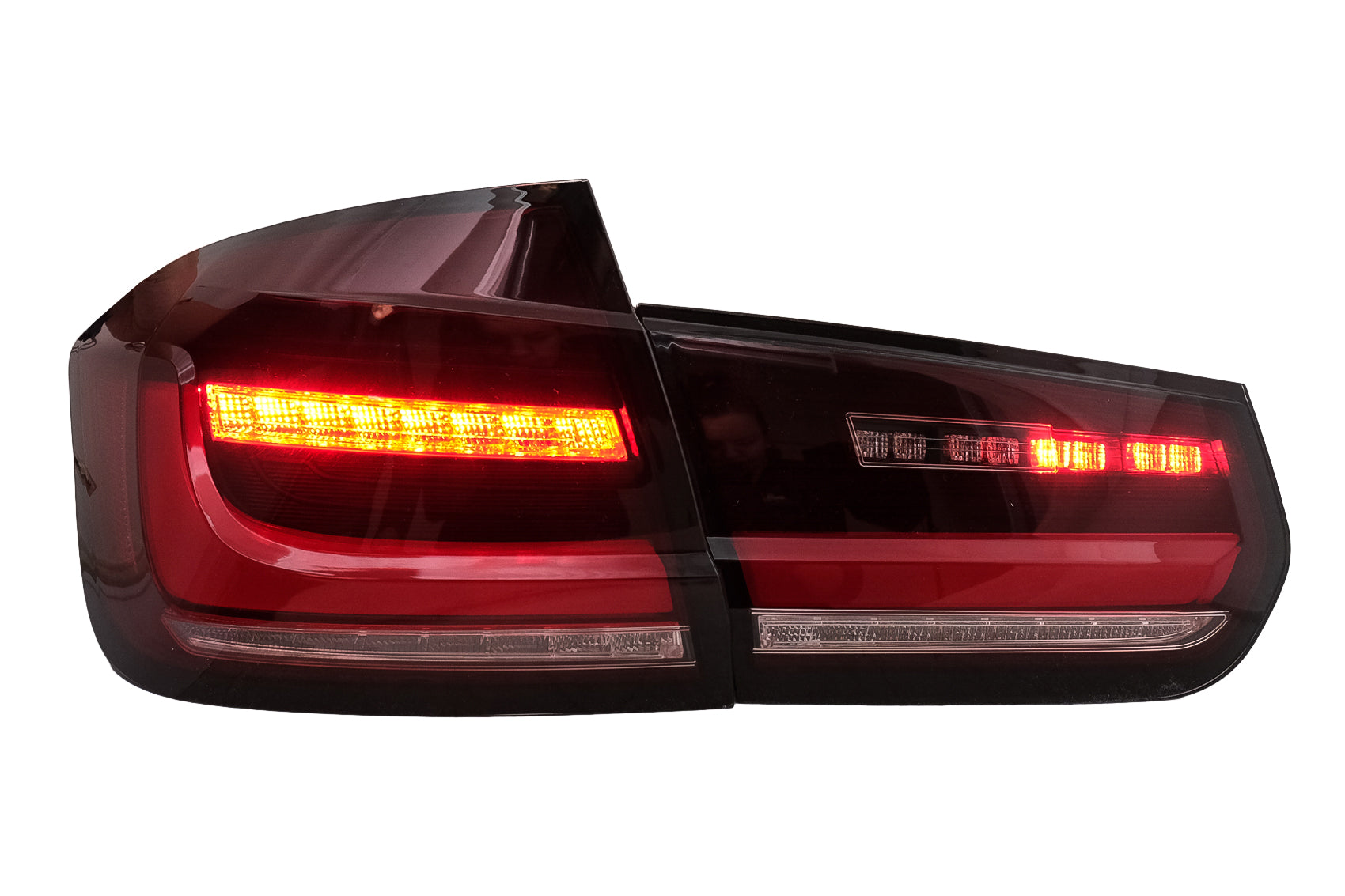 LED BAR Rückleuchten für BMW 3 F30 Pre LCI & LCI 11-19 Schwarz Rauch Dynamisch Licht Carpartstuning Austria