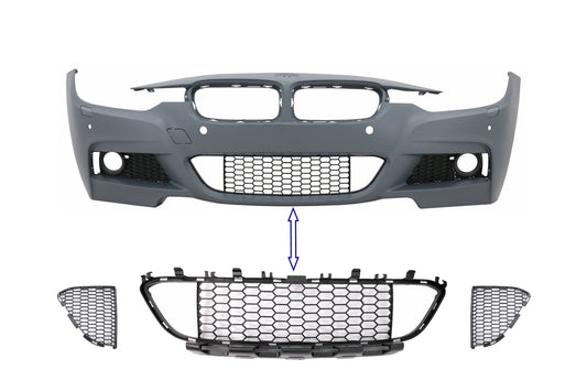 Stoßstangen-Zentrale Unterer Gitter Für BMW 3er F30 F31 M-Tech 2011–2019 Carpartstuning Austria