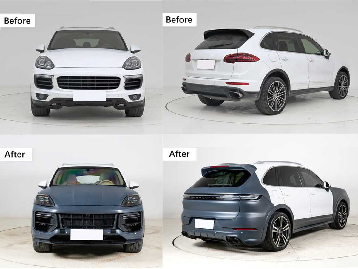 Kit für PORSCHE Cayenne Facelift 2014-2017 GTS Look Seitenschweller Radkästen Carpartstuning Austria