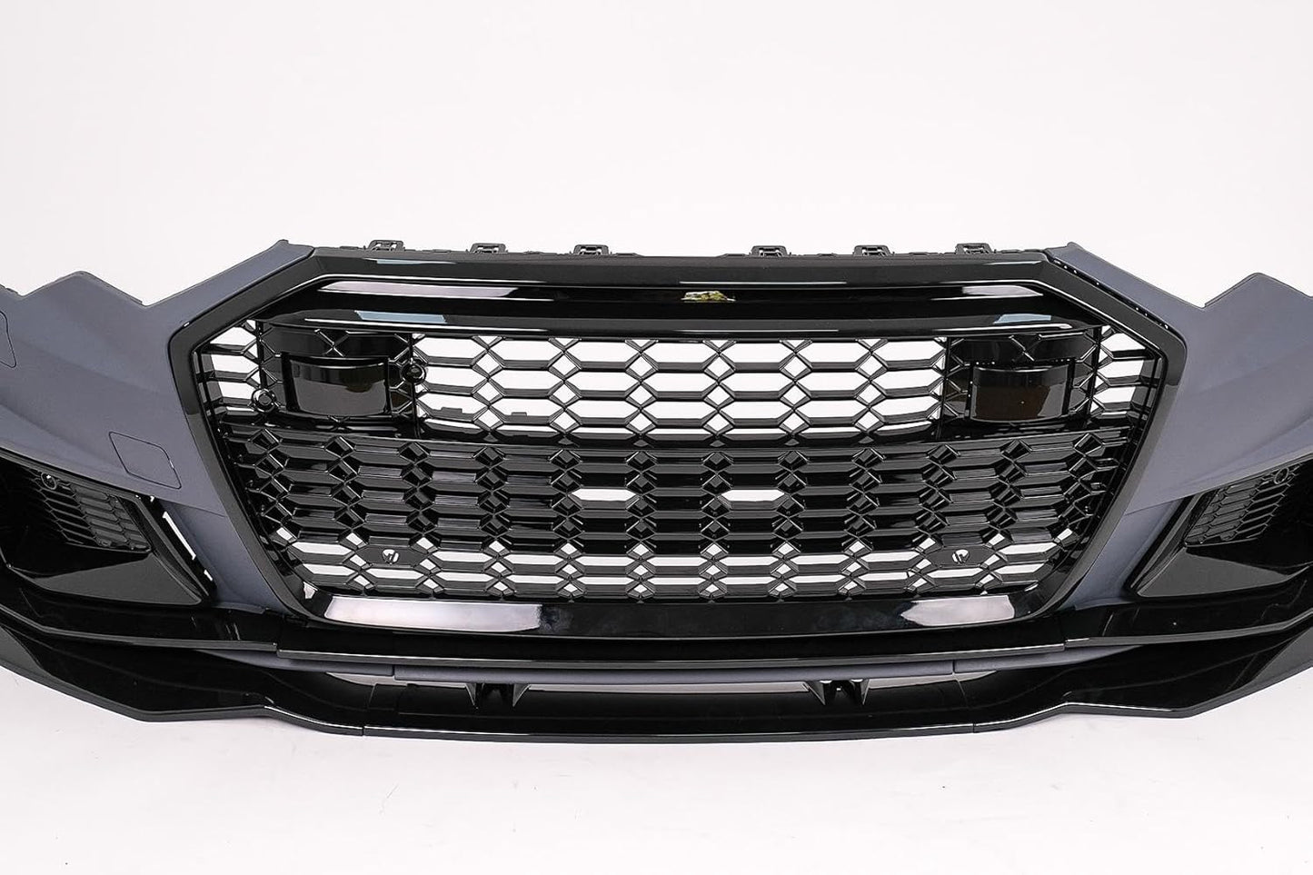 Frontstoßstange für Audi A6 C8 4K 2018+ RS6 Look Zentraler Grill Glänzend schwarz Carpartstuning Austria