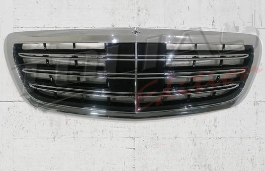 Kühlergrill für Mercedes S-Klasse W222 2014-08.2020 S65 Look Chrom Carpartstuning Austria