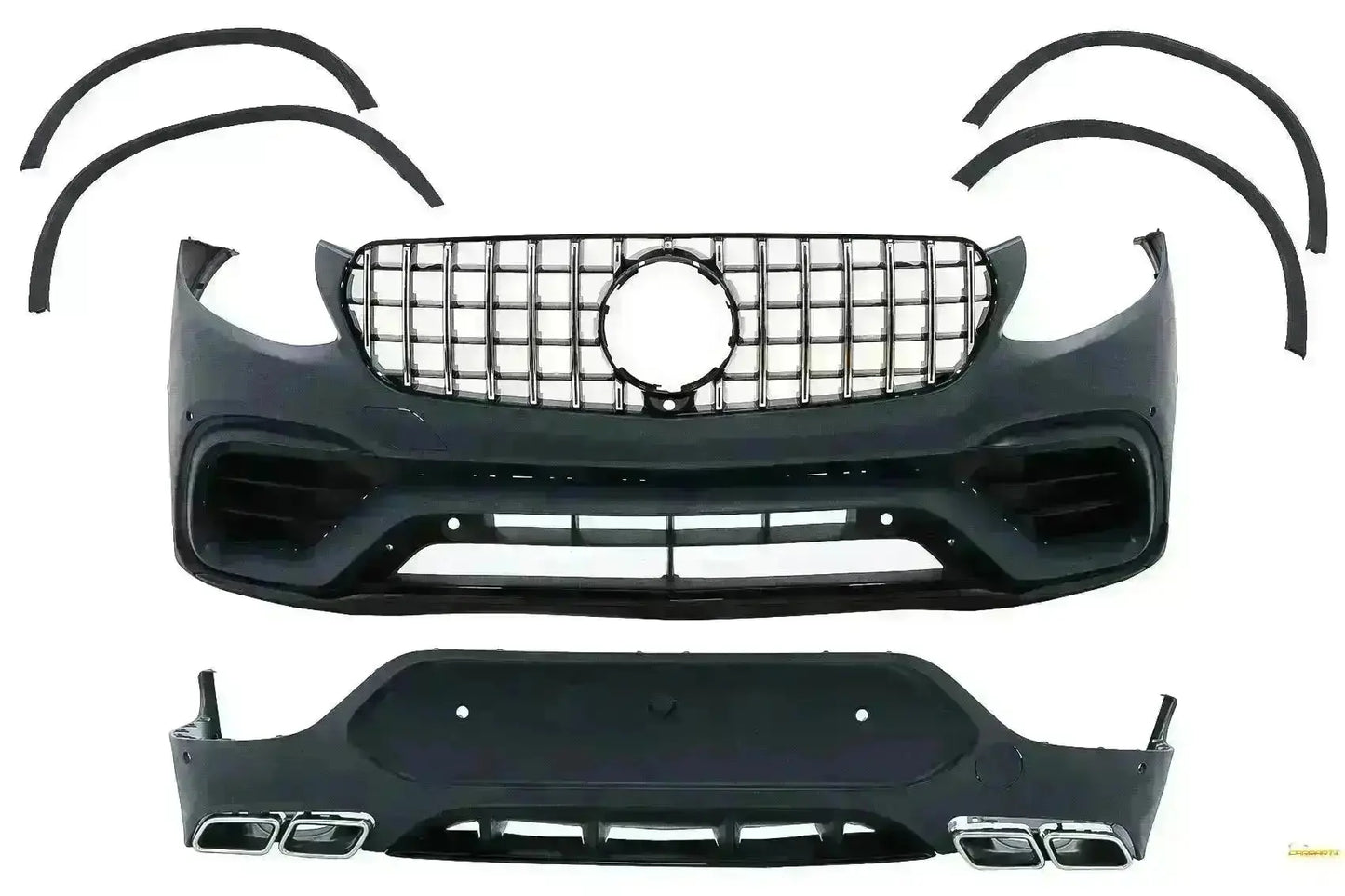 Bodykit für Mercedes GLC Coupe C253 15- 07.19 Stoßstange Radhäuser C63 Look CarPartsTuning