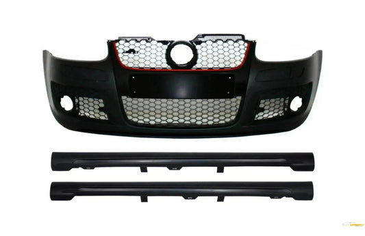 Frontstoßstange für VW Golf Mk 5 V Golf 5 2003-2007 GTI Look Seitenschweller Gitter CarPartsTuning