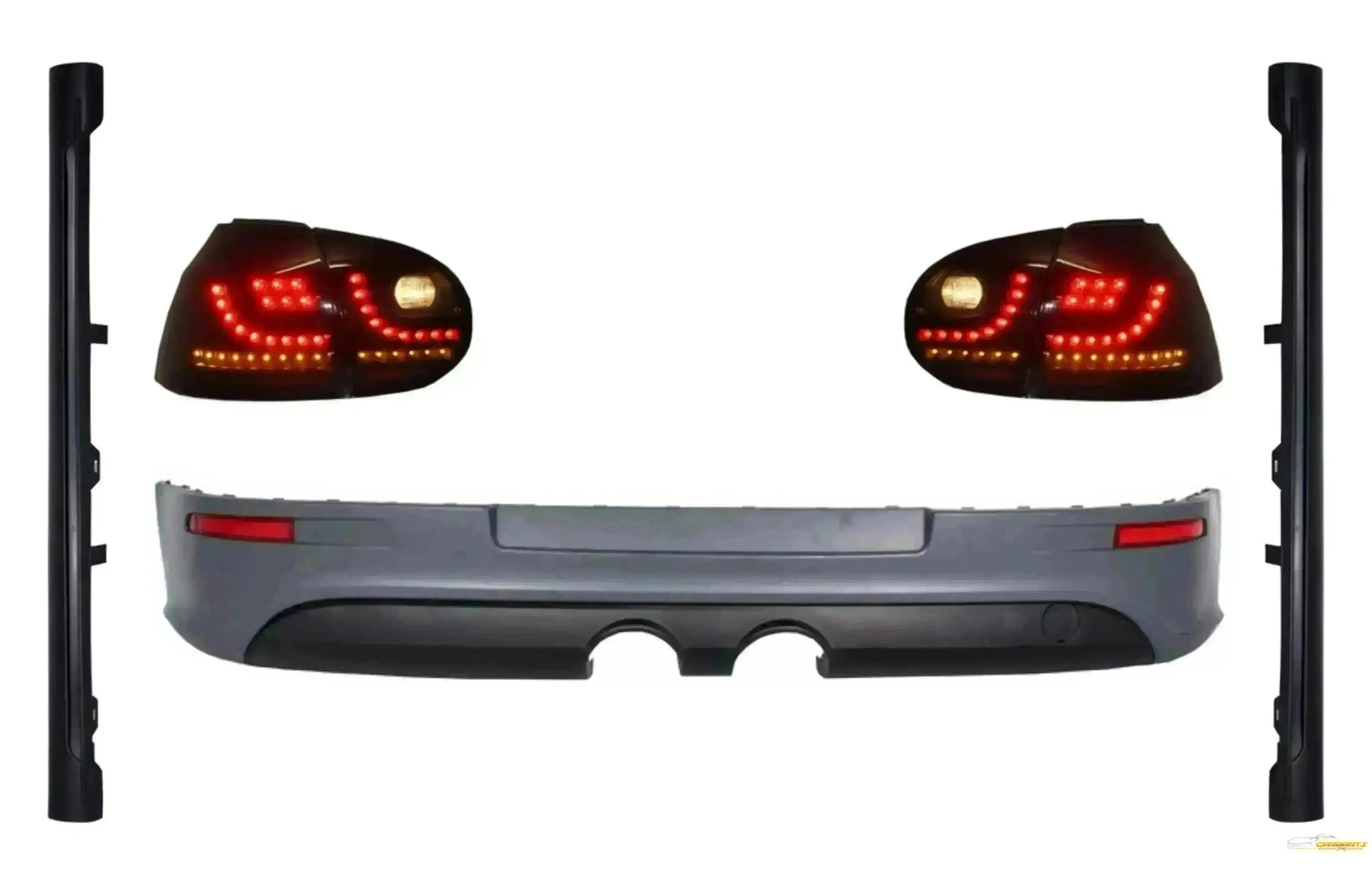 Heckausschub Rückleuchten LED Schwarz Seitenschweller für VW Golf 5 V 03-07 R32 Look CarPartsTuning