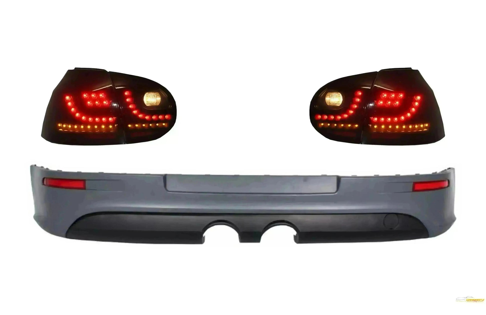 Heckausschub Rücklichter LED Rauch Schwarz für VW Golf 5 V 2003-2007 R32 Look CarPartsTuning