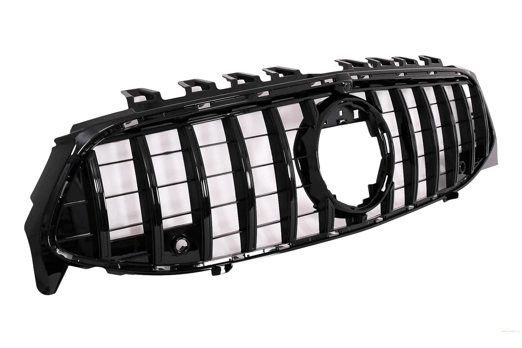 Kühlergrill für Mercedes CLA X118 C118 19+ GT-R Panamericana Design Schwarz CarPartsTuning