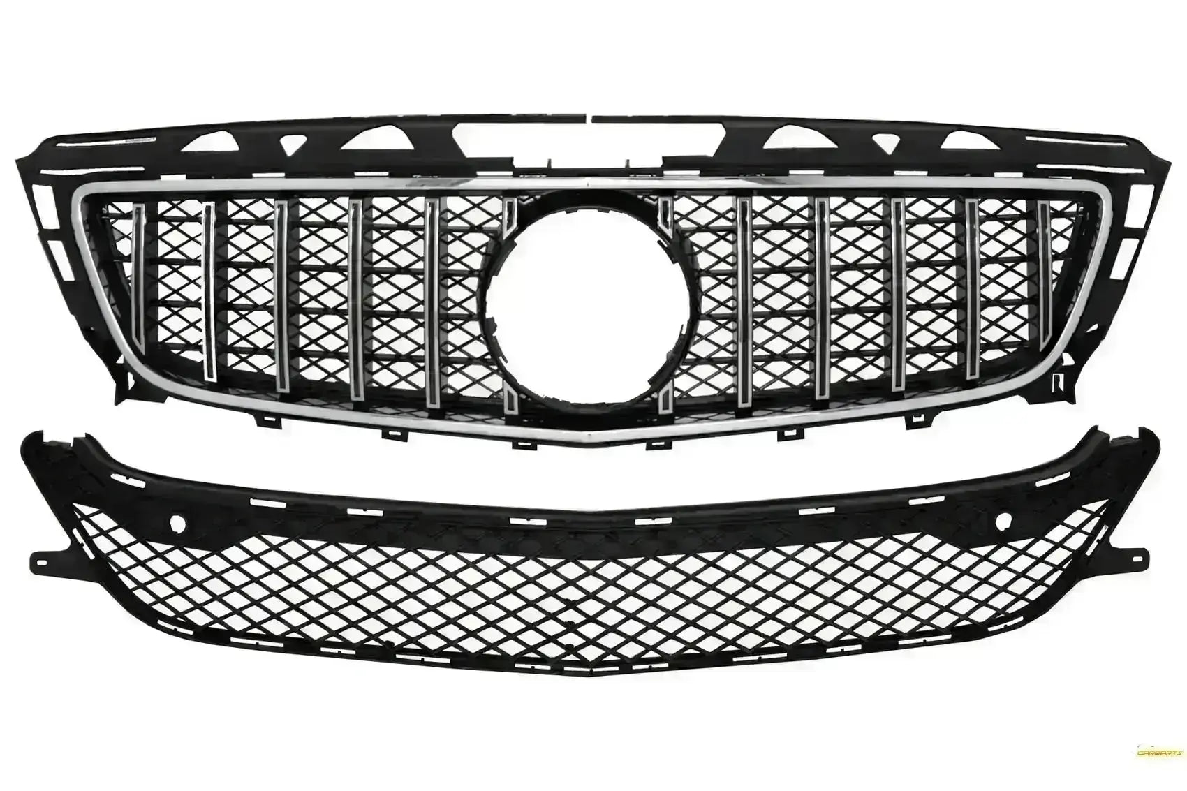 Kühlergrill für Mercedes CLS W218 C218 X218 2011-2014 GT-R Panamericana Look Chrom CarPartsTuning