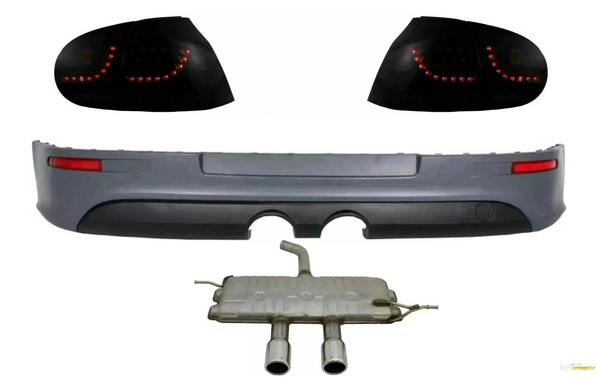 LED Rückleuchten Dynamisch Erweiterung Auspuff Catback für VW Golf 5 04-07 R32 Look CarPartsTuning