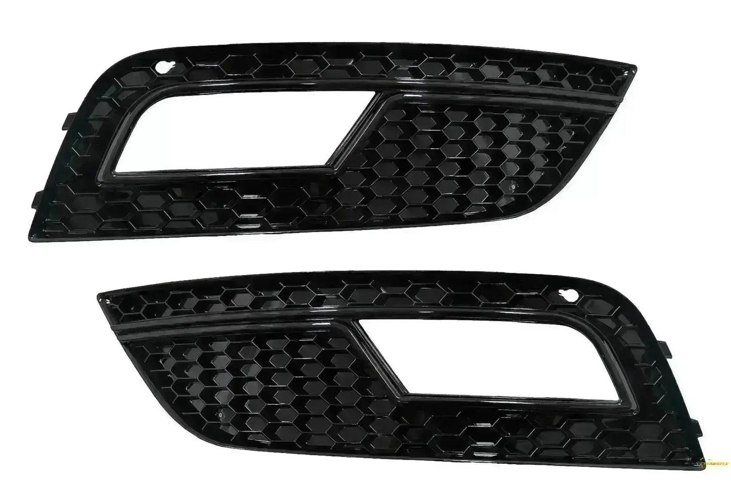 Nebellampe Abdeckungen für AUDI A4 B8 Facelift 2012-2015 RS4 Look Schwarz CarPartsTuning