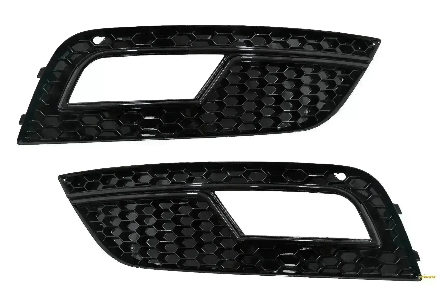 Nebellampe Abdeckungen für AUDI A4 B8 Facelift 2012-2015 RS4 Look Schwarz CarPartsTuning