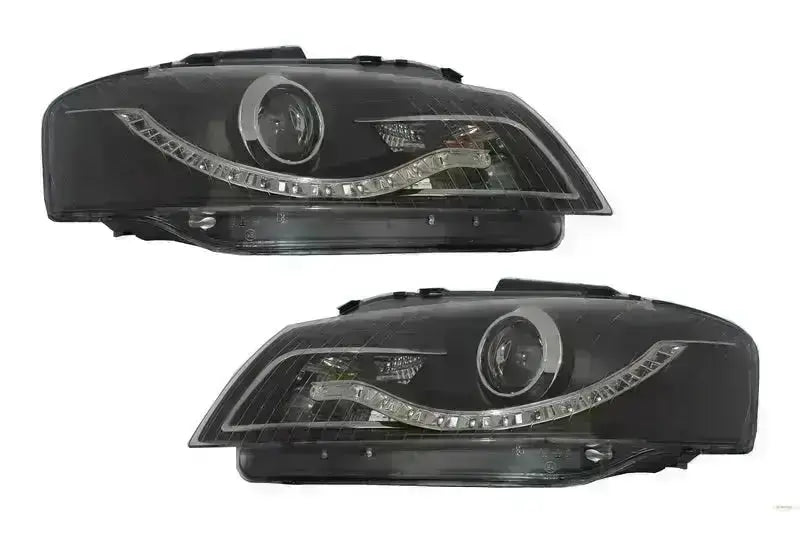 Scheinwerfer DAYLIGHT für Audi A3 8P 05.2003-03.2008 TFL Schwarz CarPartsTuning