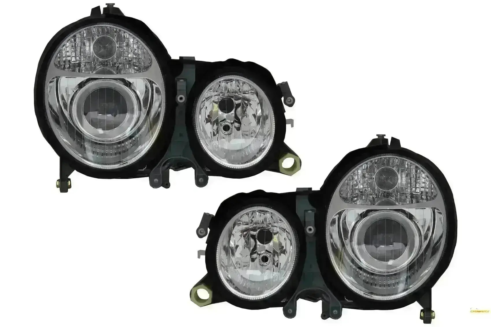 Scheinwerfer für Mercedes E-Klasse W210 1999-2002 Chrome Facelift Design CarPartsTuning